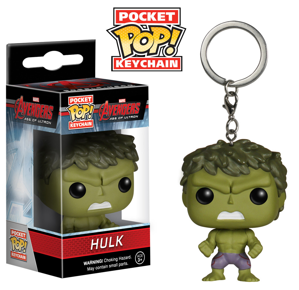 Marvel Pop Avengers Age of Ultron Pocket Pop Porte Cle Hulk 4cm