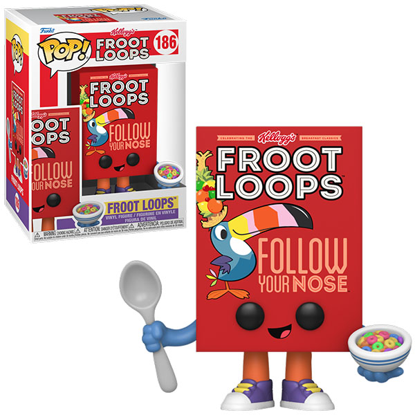 Kelloggs Pop Vinyl Froot Loops Cereal Box