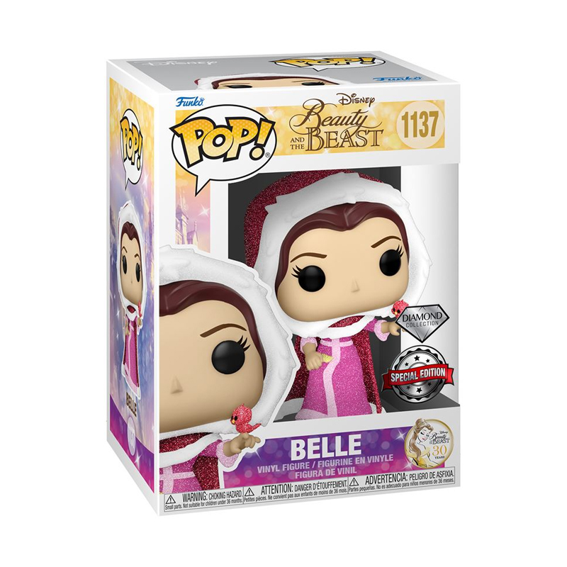 Disney Pop Beauty & Beast Winter Belle Glitter Exclu