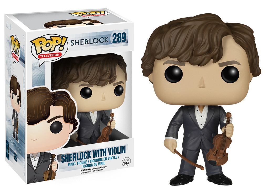 Sherlock Pop Sherlock Holmes avec Violon 9cm
