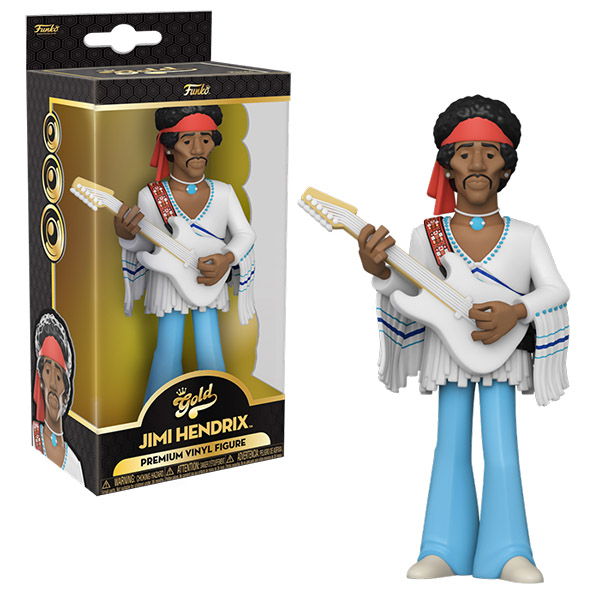 Rocks Vinyl Gold Jimi Hendrix 13cm