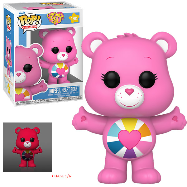 ID9 - Bisounours Pop 40Th Hopeful Heart Bear W/ Glow Chase