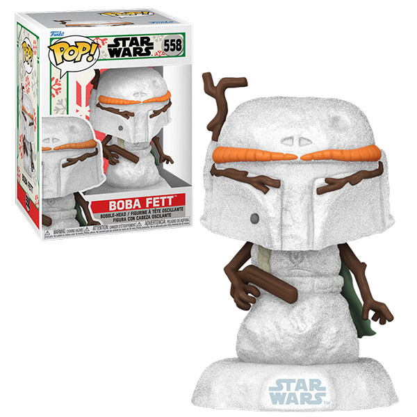 SW Star Wars Pop Holiday Snowman Boba Fett 