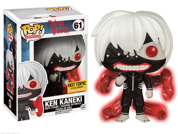 zz RIP zz Tokyo Ghoul Pop Ken Kaneki Glow in the Dark 9cm Exclu