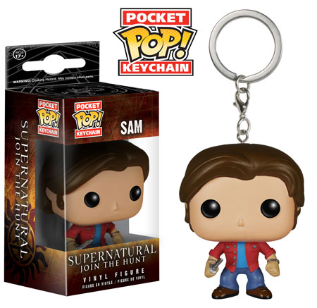 Supernatural Pop Pocket Keychains Sam 4cm