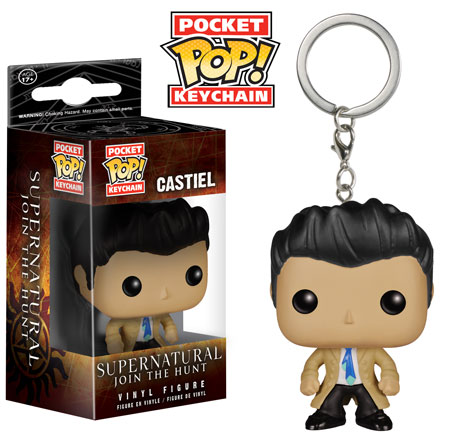 Supernatural Pop Pocket Keychains Castiel 4cm