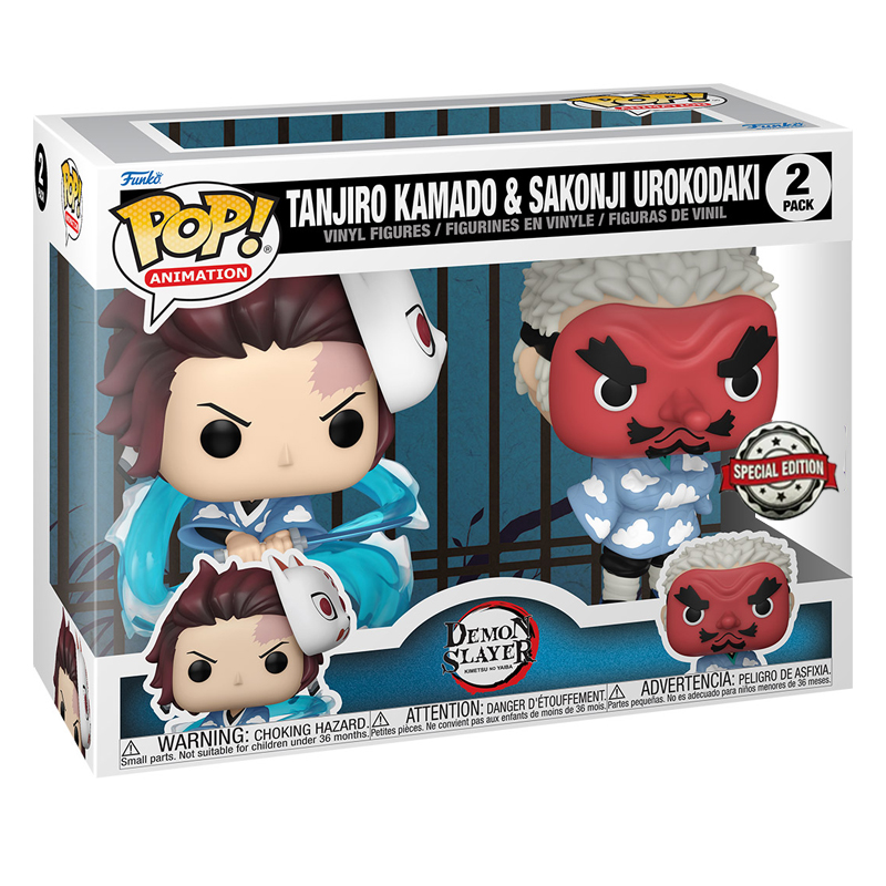 Demon Slayer Pop 2-Pack Tanjiro & Urokodaki Exclu