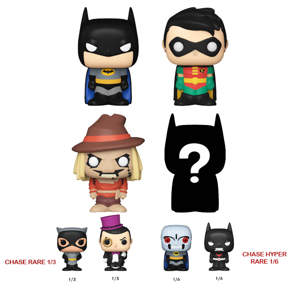 DC Bitty Pop Batman 4pk