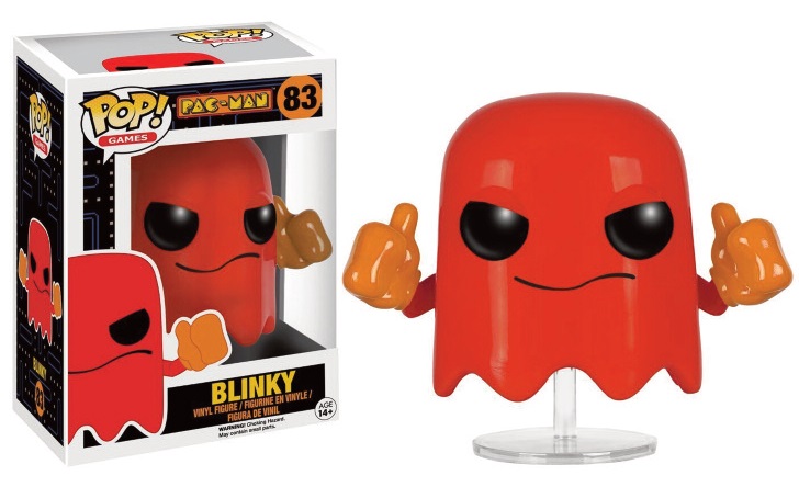 Pac-Man Pop Blinky Red Phantom 9cm 