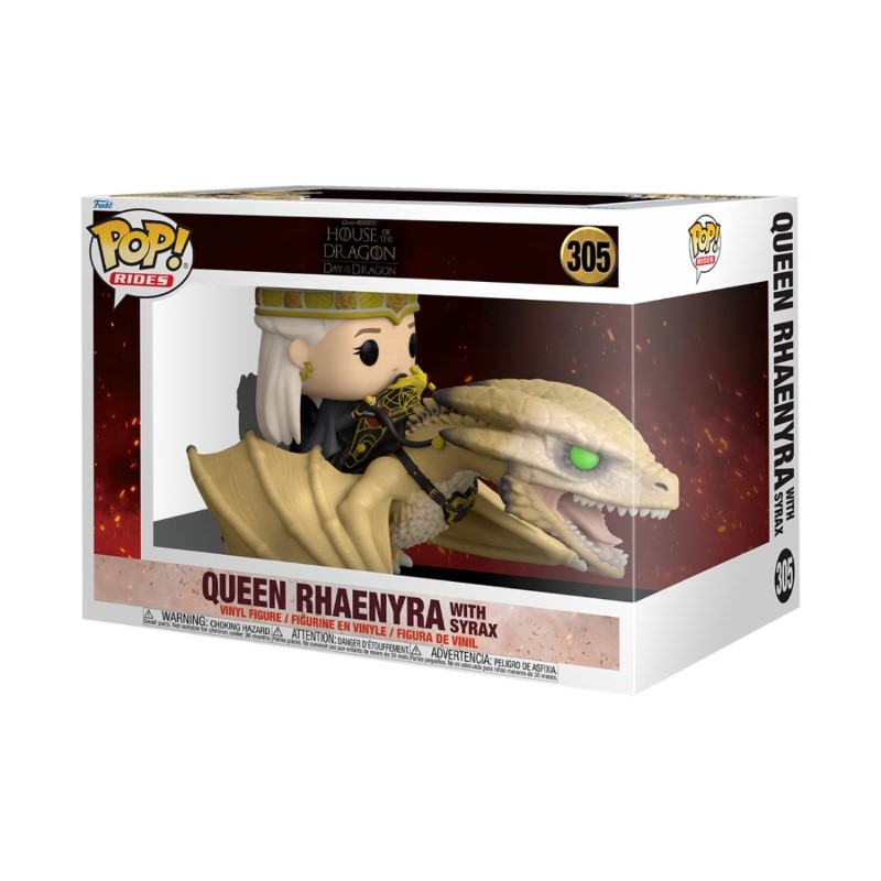 House Of The Dragon S2 Pop Rides Deluxe Rhaenyra et Syrax