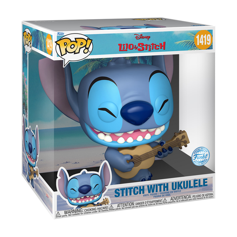 Disney Pop Jumbo Stitch Ukelele 25cm