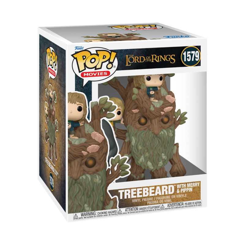 LOTR Le Seigneur Des Anneaux Pop Super Treebeard Merry & Pippin