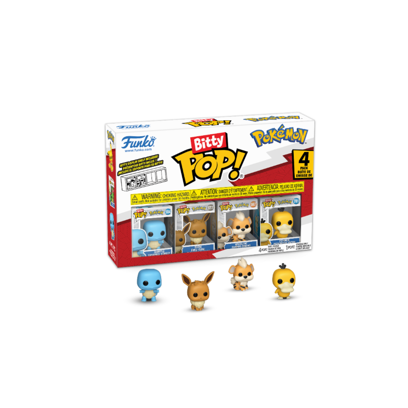 Pokemon Bitty Pop Pokemon 4-Pack asst 12pcs