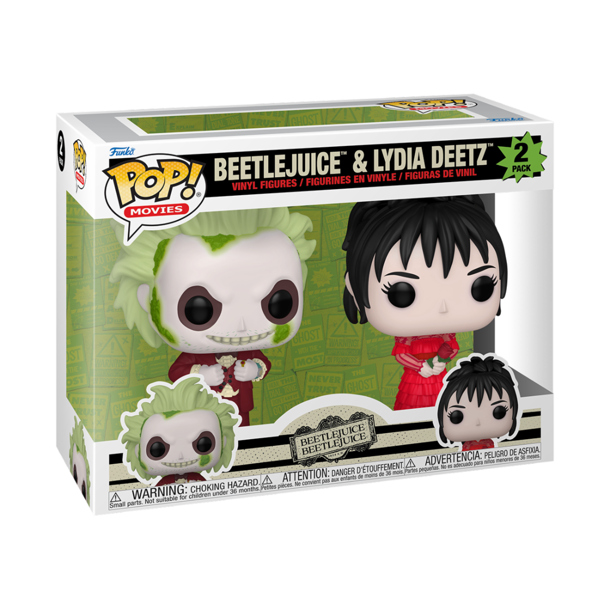 Beetlejuice 2 Pop 2-Pack Beetlejuice & Lydia