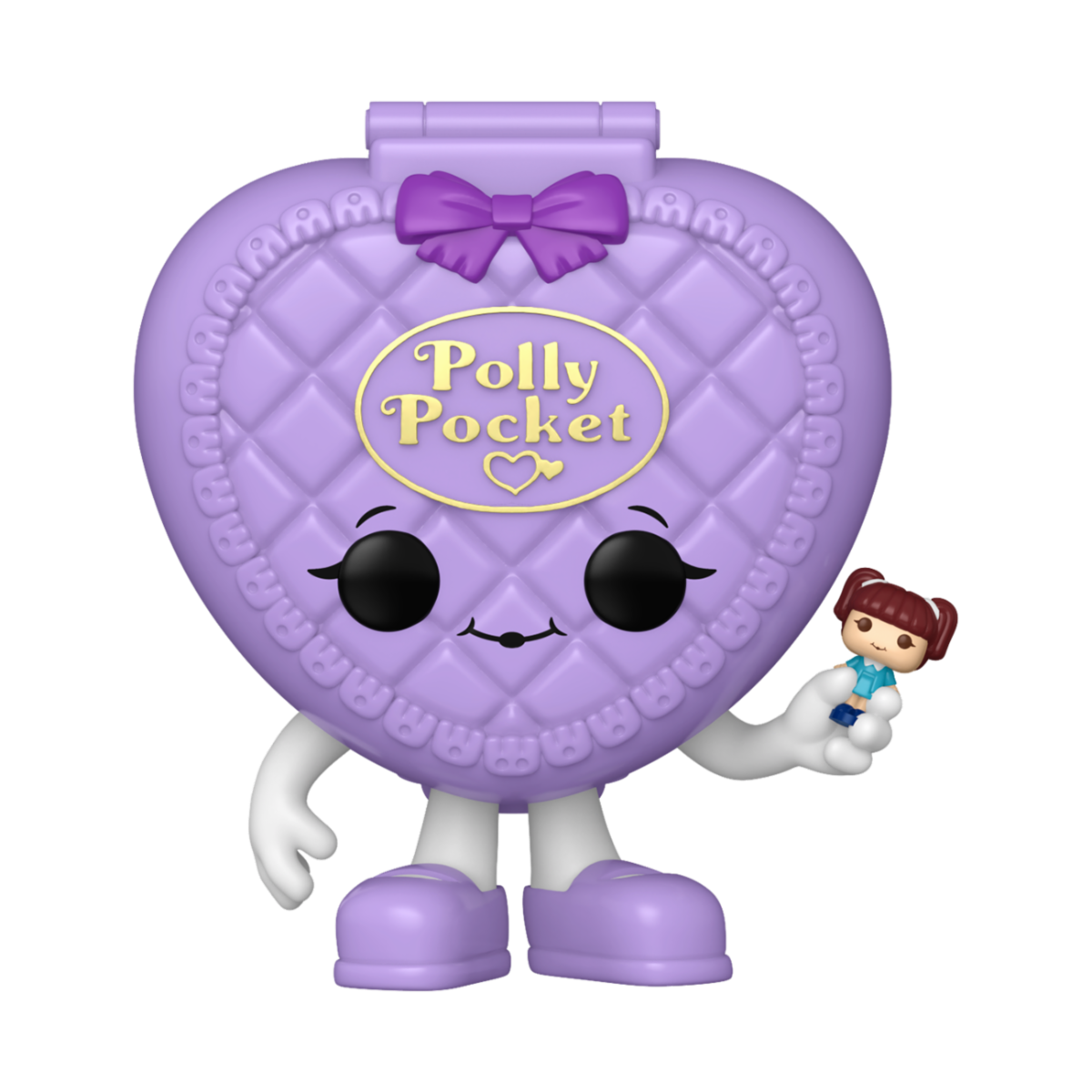 Polly Pocket Pop Heart Shell Purple