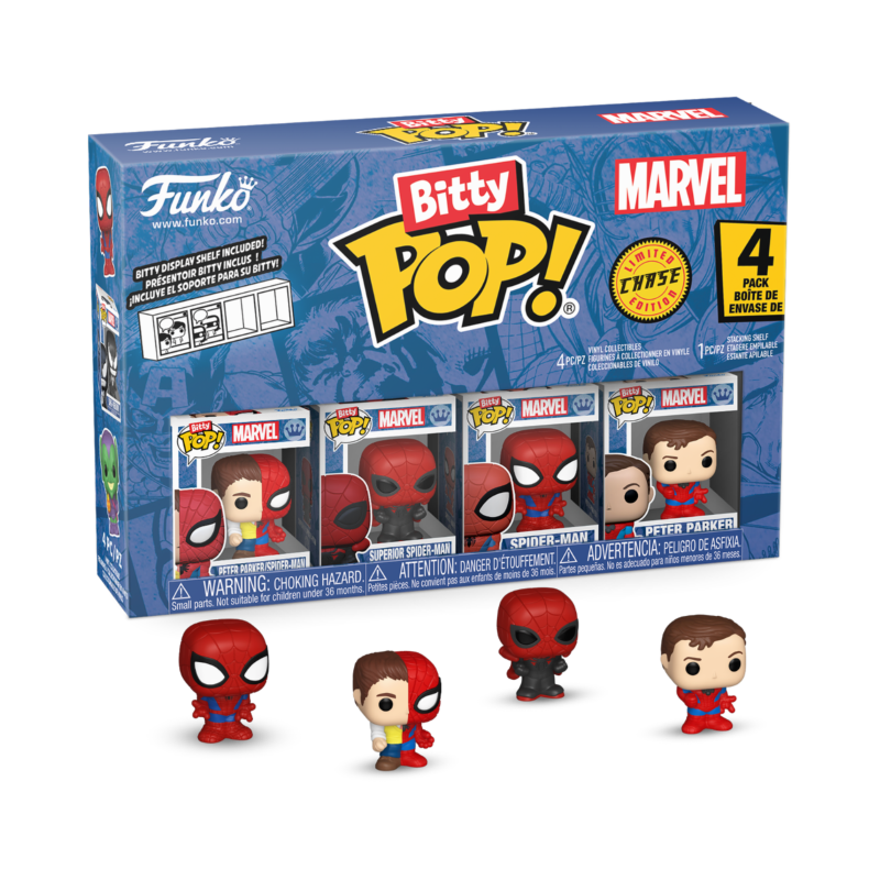 Marvel Bitty Pop 4-Pack Spider-Man asst 12pcs