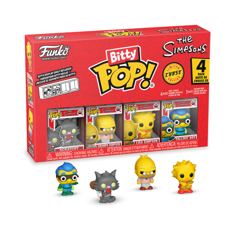 Simpsons Bitty Pop 4-Pack Simpsons asst 12pcs