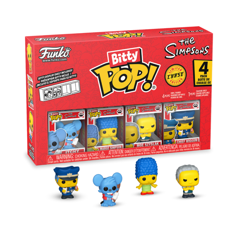 Simpsons Bitty Pop 4-Pack Simpsons asst 12pcs