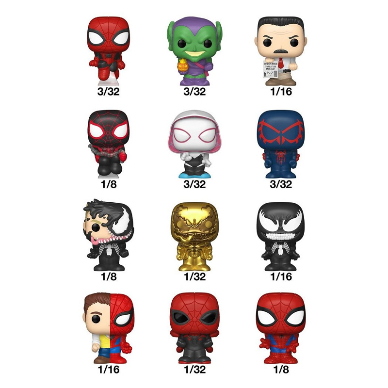 Marvel Bitty Pop Singles Spider-Man asst 32pcs