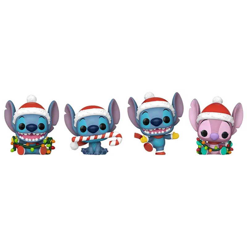 Disney Pocket Pop Stitch Holiday 4Pack Tree Box