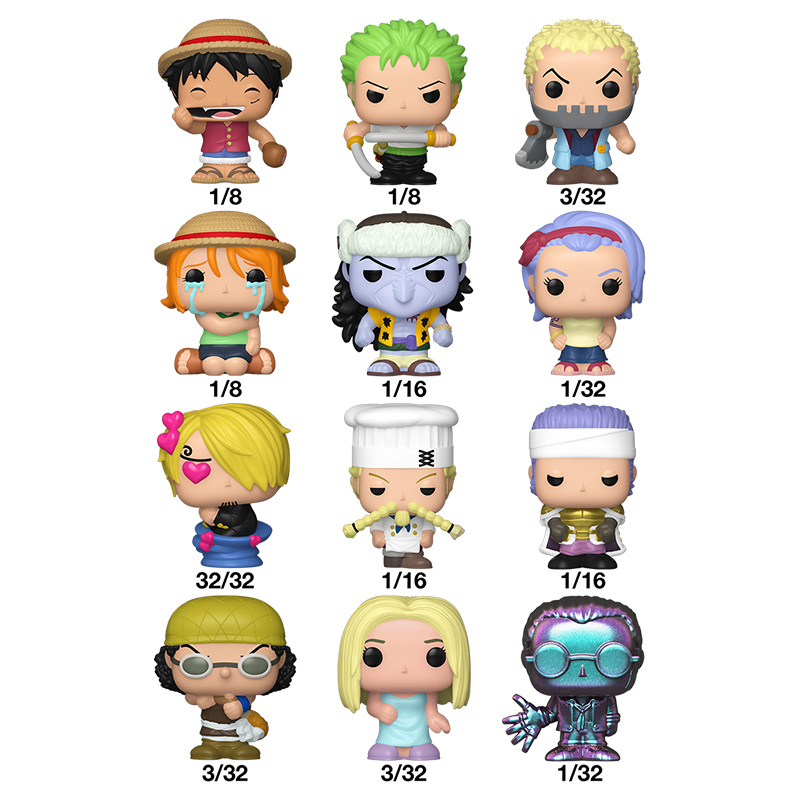 One Piece Bitty Pop Singles Asst 32pcs