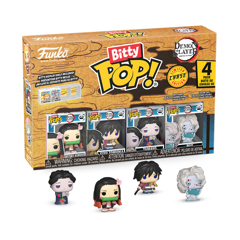 Demon Slayer Bitty Pop 4Pk Asst 12pcs