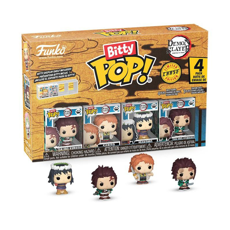 Demon Slayer Bitty Pop 4Pk Asst 12pcs