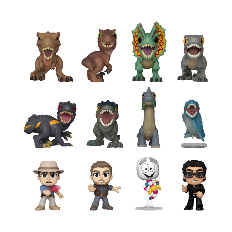 Jurassic Park & World Mystery Minis Asst 12pcs