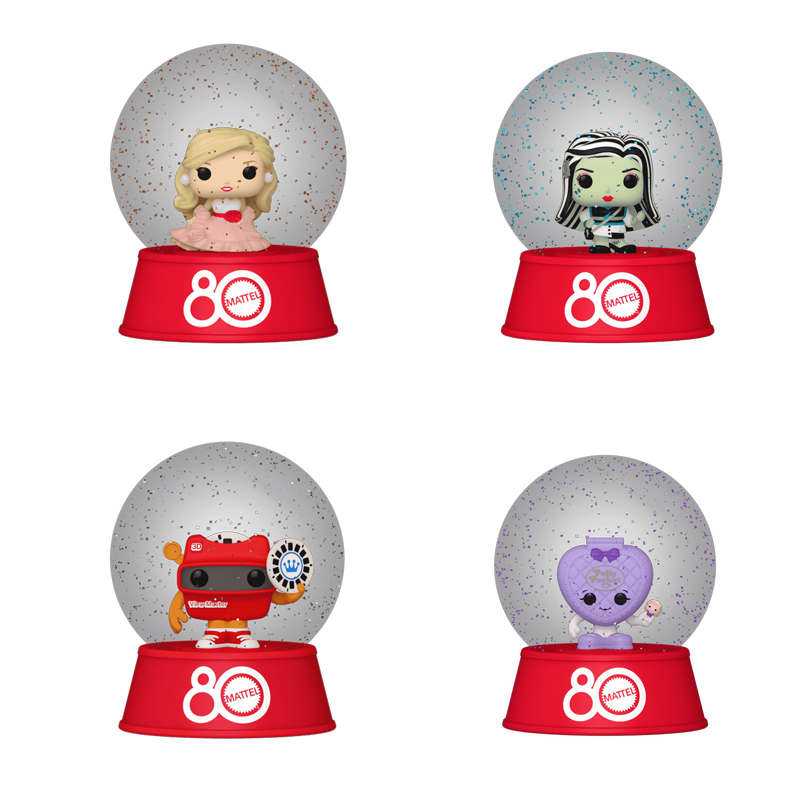 Mystery Mini Retro Toys Mini Snow Globes Asst 12pcs