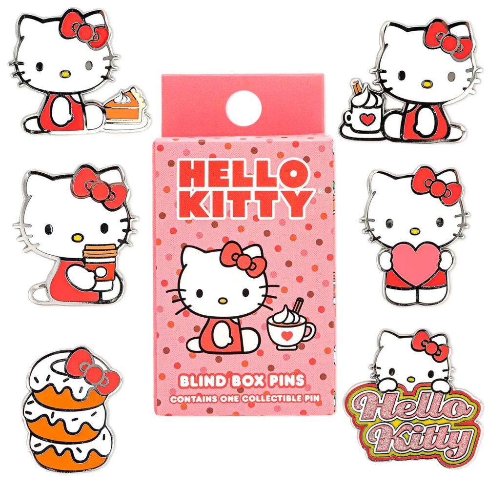 Hello Kitty Blind Box Pins Set Asst 12pcs