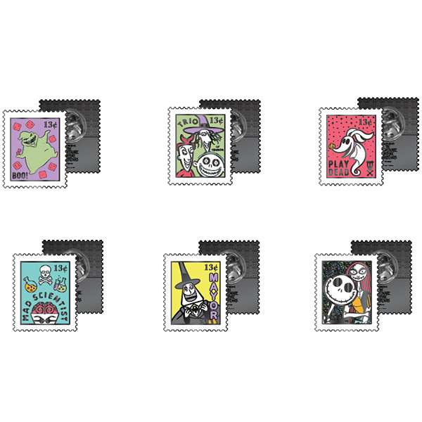 ID9 Disney Enamel Pins Blind Box NBX Stamp Asst 32