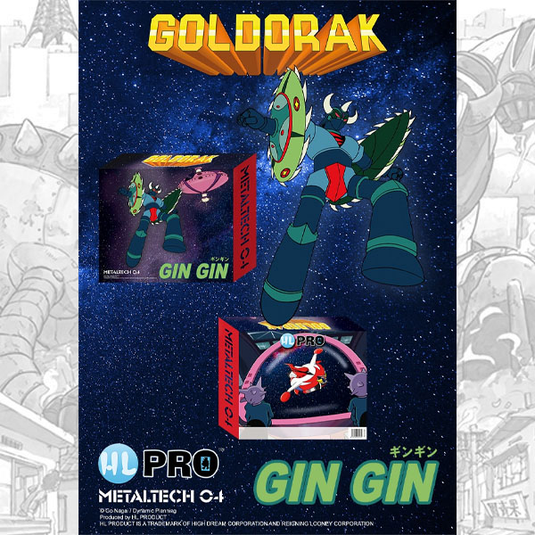 Goldorak Metaltech 04 Gin Gin Metallic Version 16cm