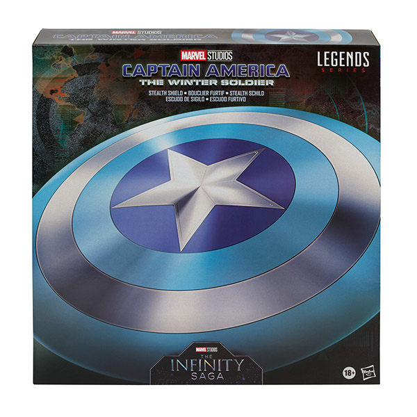Marvel Legends Replica Captain America Shield Stealth Edition