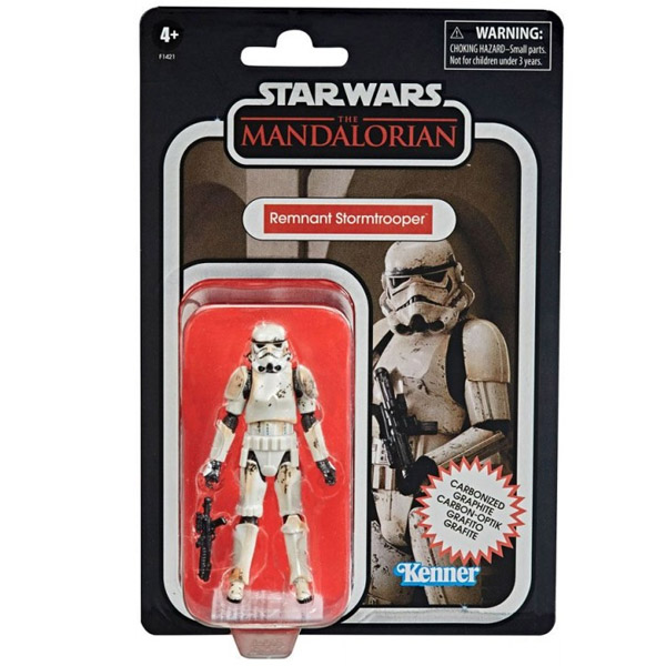 SW Star Wars Mandalorian Vintage Remnant Trooper Carbonized 10cm