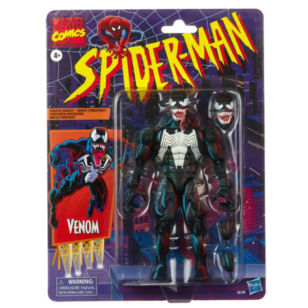Marvel Legends Retro Venom SDCC Exclu Hasbro Pulse 15cm