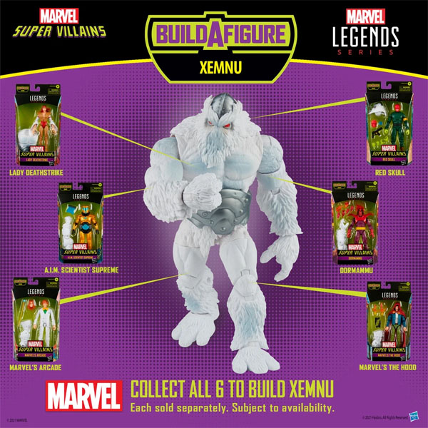 Marvel Legends Super Villains Build A Figure Marvels Arcade 15cm