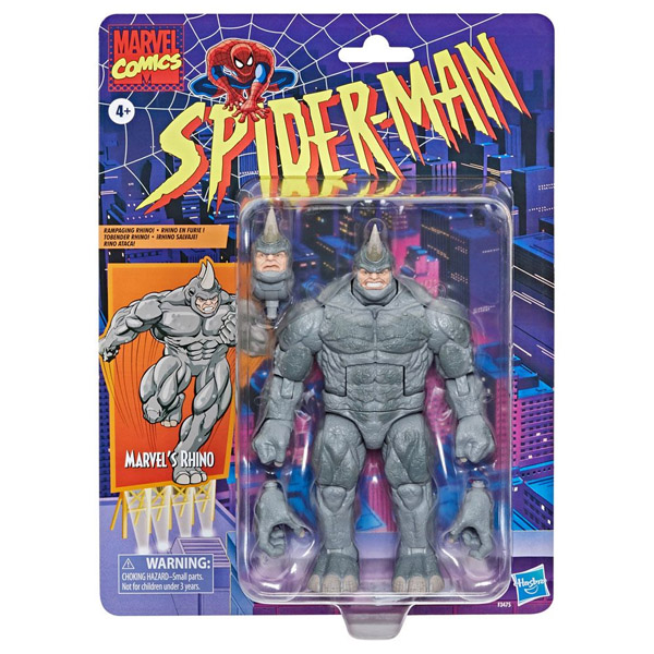 Marvel Legends Retro Spider Man Rhino 15cm