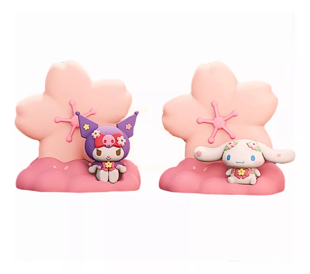 Hello Kitty Mini Figure Light Up Sakura Kuromi Cinamonroll Asst 6pcs