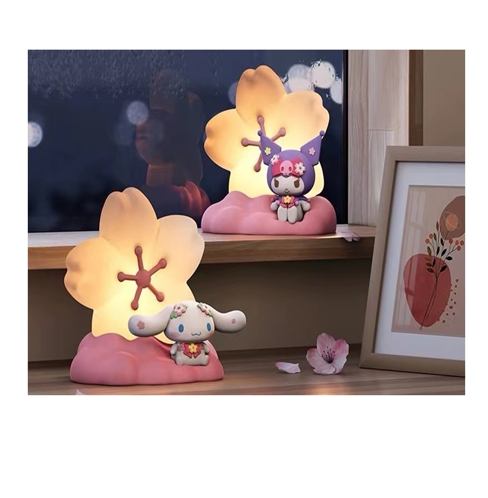 Hello Kitty Mini Figure Light Up Sakura Kuromi Cinamonroll Asst 6pcs