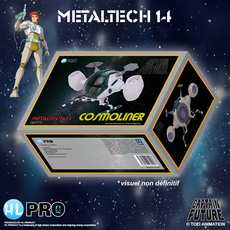 Captain Future Metaltech 14 Cosmoliner Box Eu