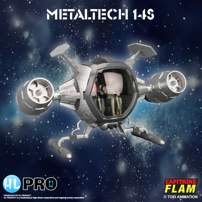 Captaine Flam Metaltech 14S Cosmoliner Cosmolem Silver Edition Box FR