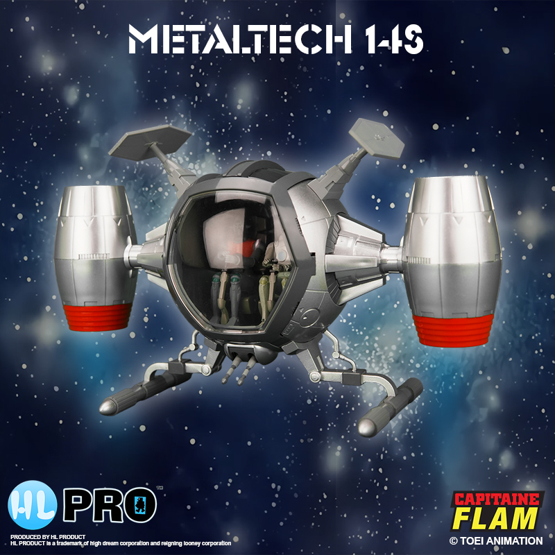 Captaine Flam Metaltech 14S Cosmoliner Cosmolem Silver Edition Box FR