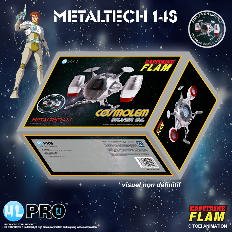 Captaine Flam Metaltech 14S Cosmoliner Cosmolem Silver Edition Box FR