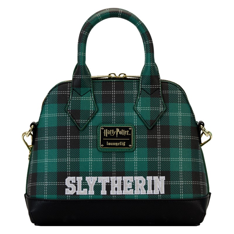 Harry Potter Loungefly Sac A Main Varsity Slytherin Serpentard Plaid 