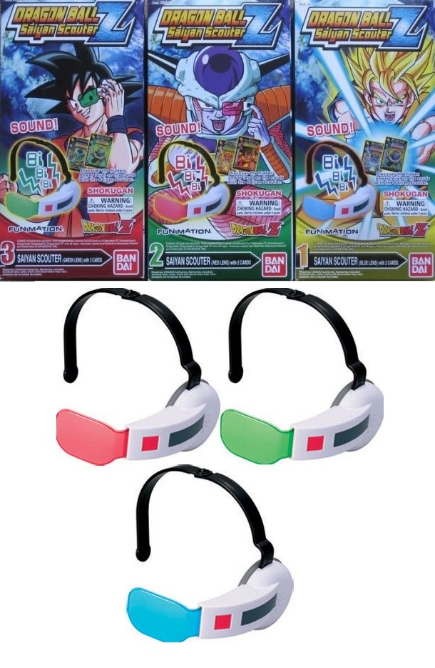 DBZ Saiyan Scouter Visor replica boite de 6 