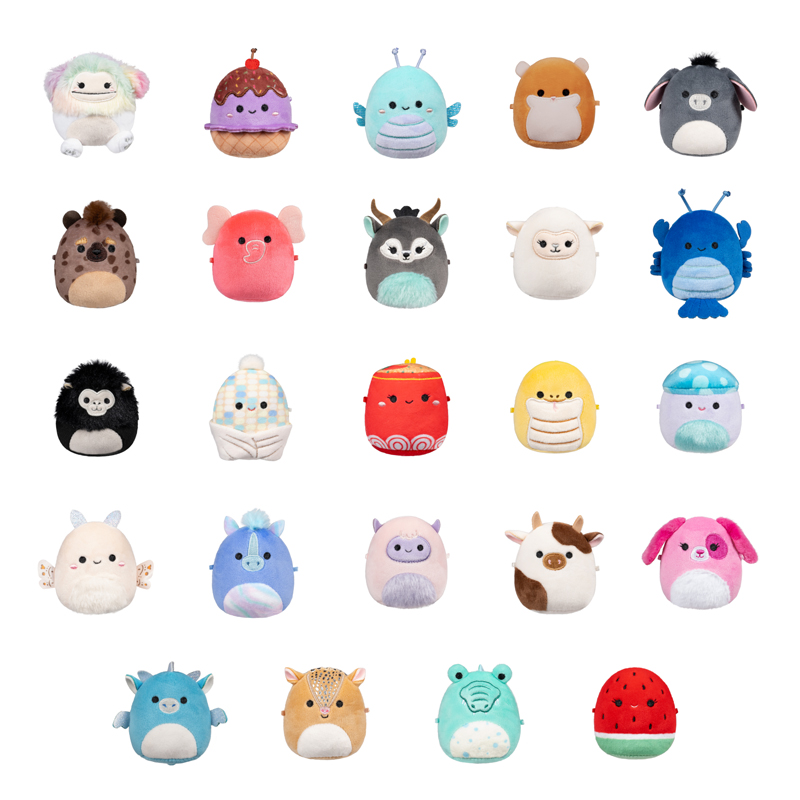 Squishmallows Micromallows Blind Plush With Fashion 6pcs Asst 12pcs