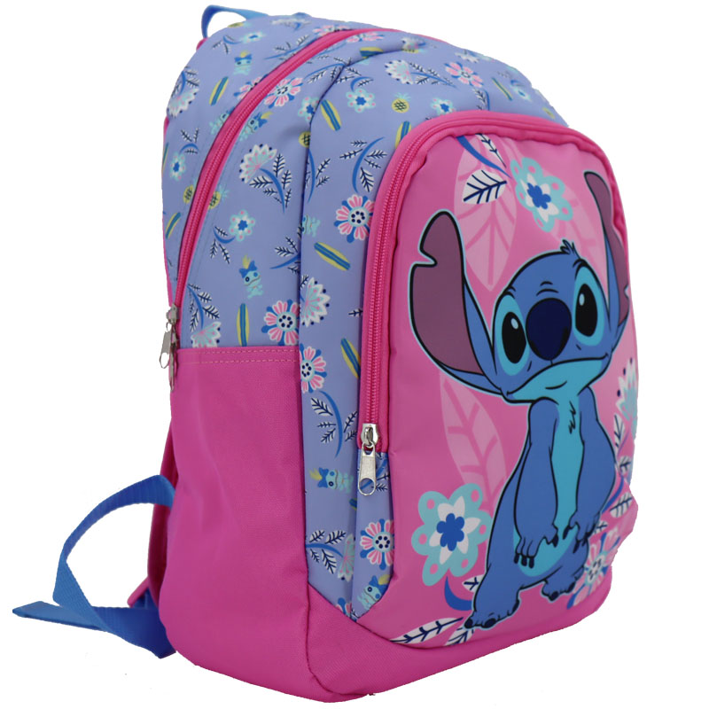 Disney Sac A Dos 2 Compartiments Stitch Pink Dreams 38X28X16cm