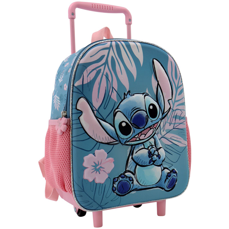 Disney Sac A Dos 3D Trolley Stitch Blue Hawaii