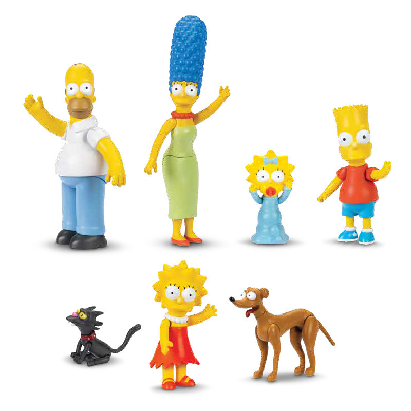 The Simpsons Jakks Pacific Multipack Family Fig 6,3cm 