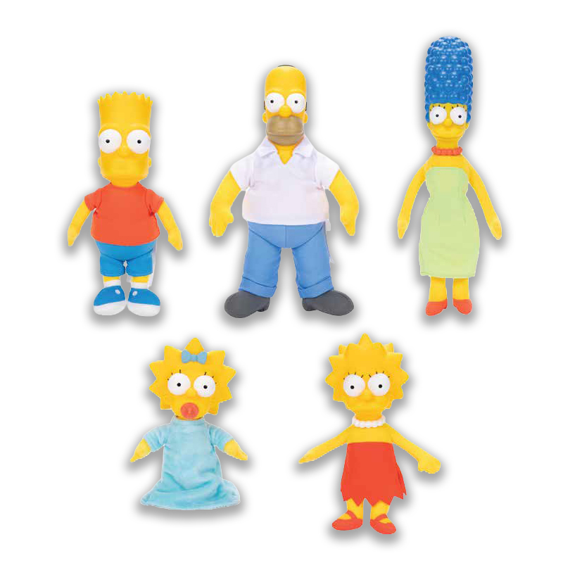 The Simpsons Jakks Pacific Peluches Asst 15cm x8pcs